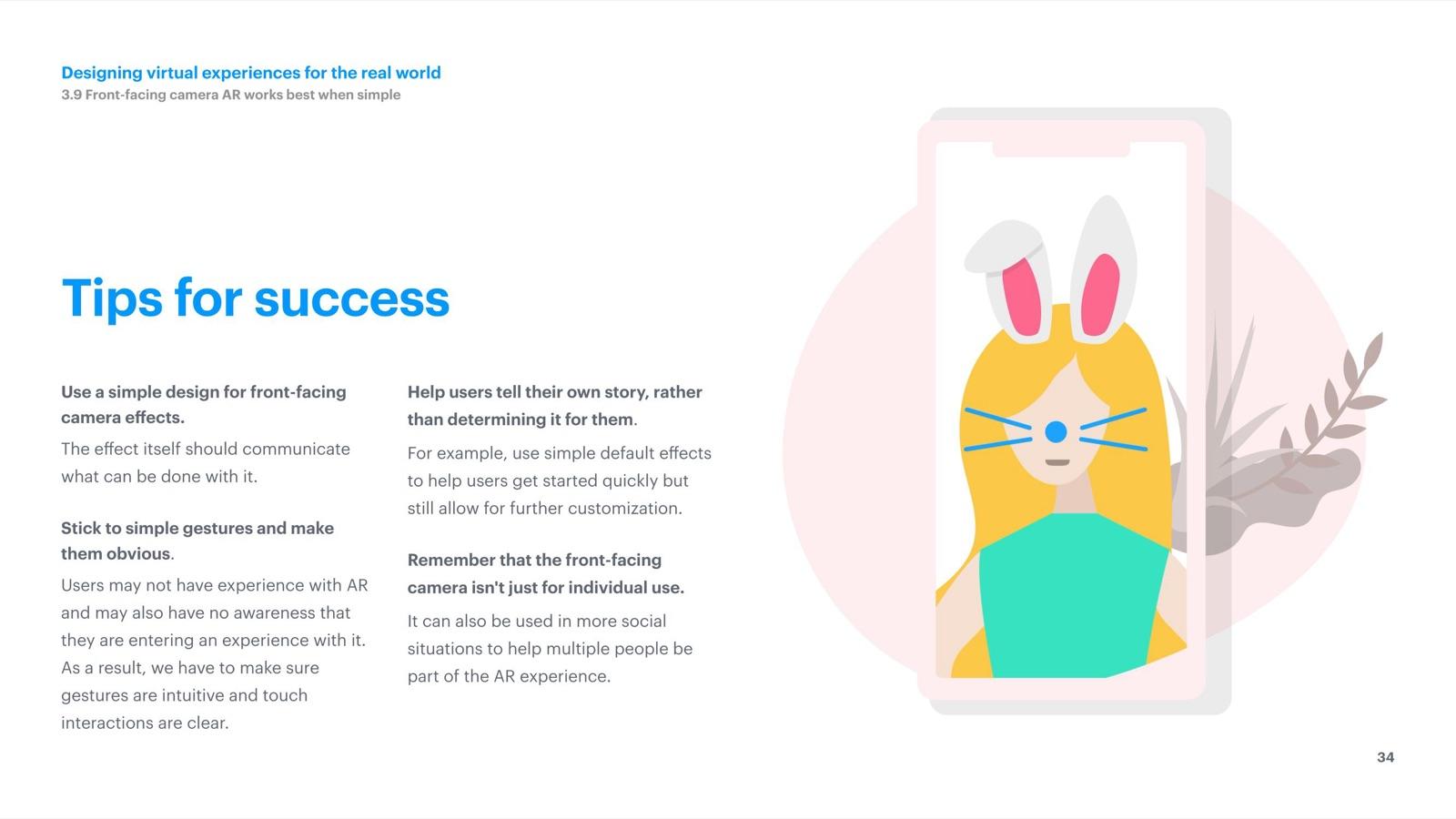 Spark AR Design Guidelines · slide 34