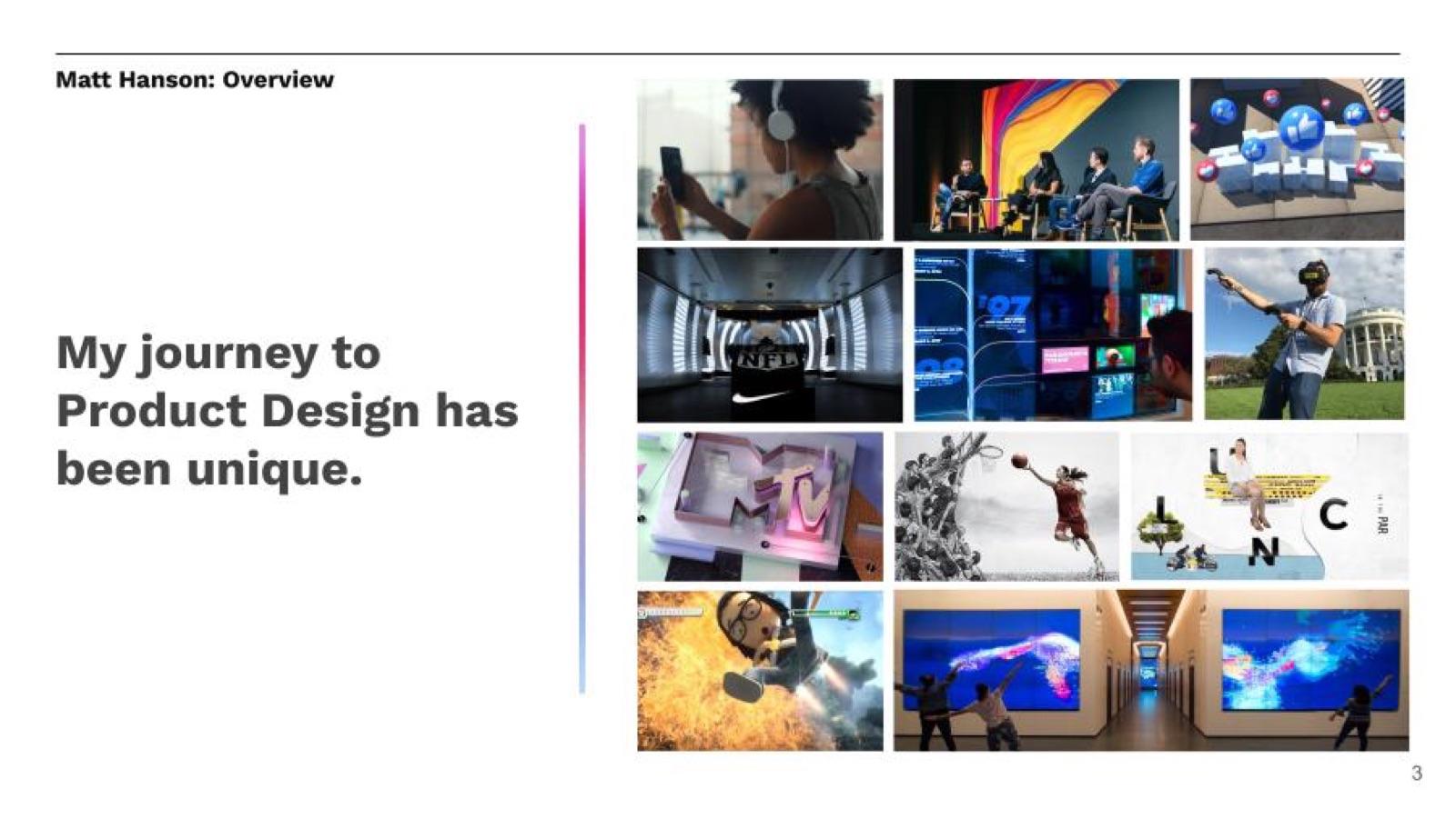 Career collage spanning Studio Era, Meta, and now