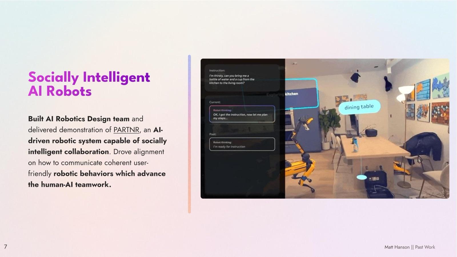 FAIR · Socially Intelligent AI Robots · PARTNR
