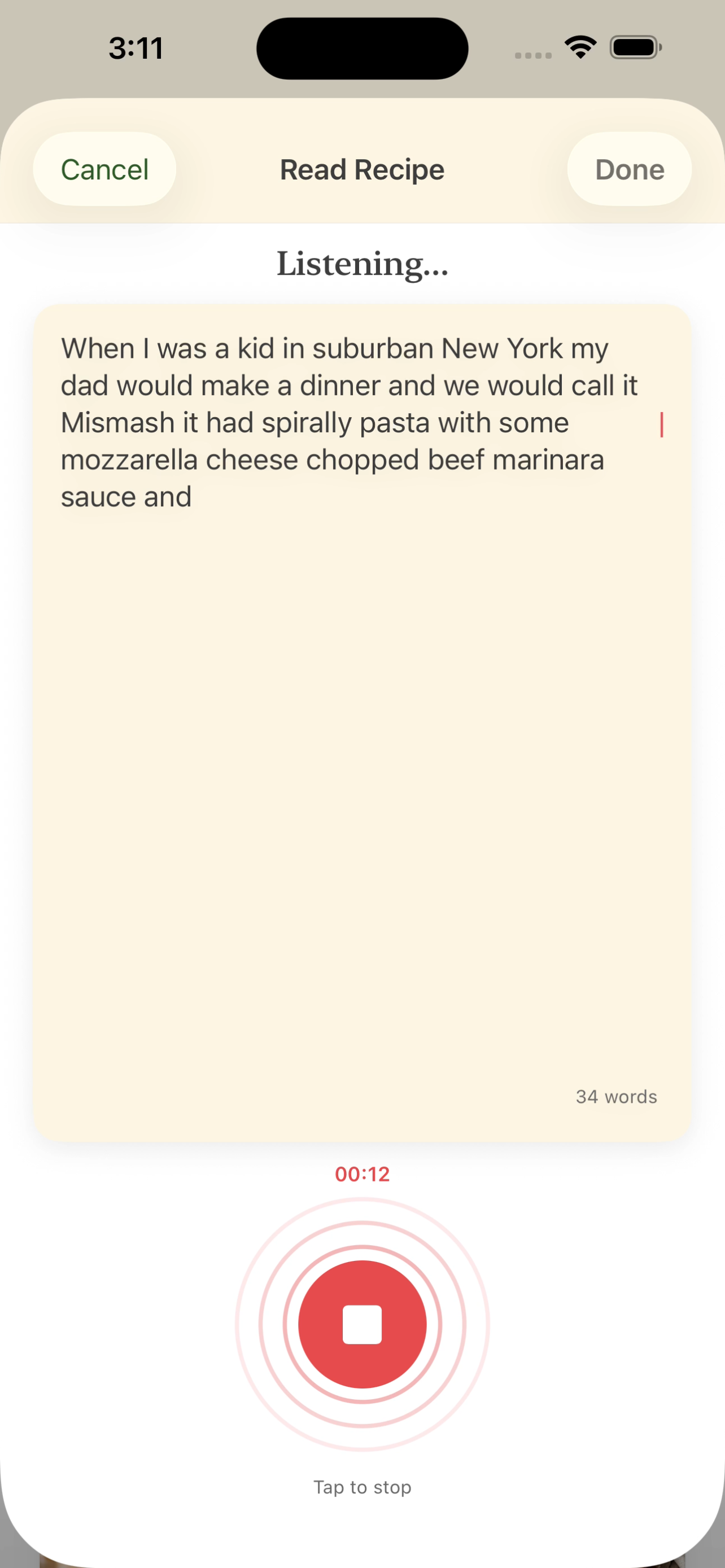 A recipe with its lineage in Heirloom