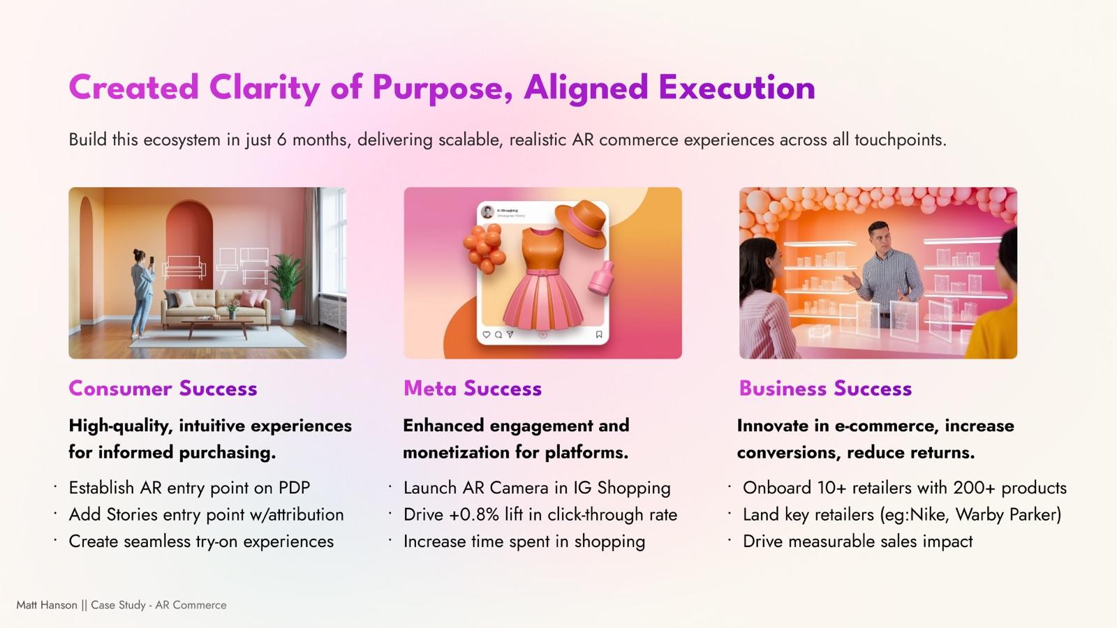 Three success pillars framework