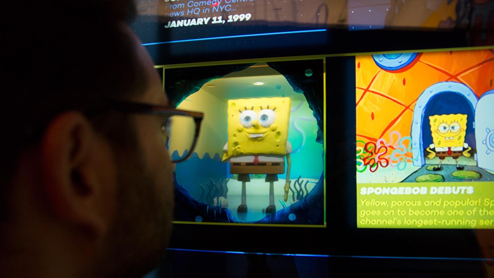 Viacom · Past Present and Future installation