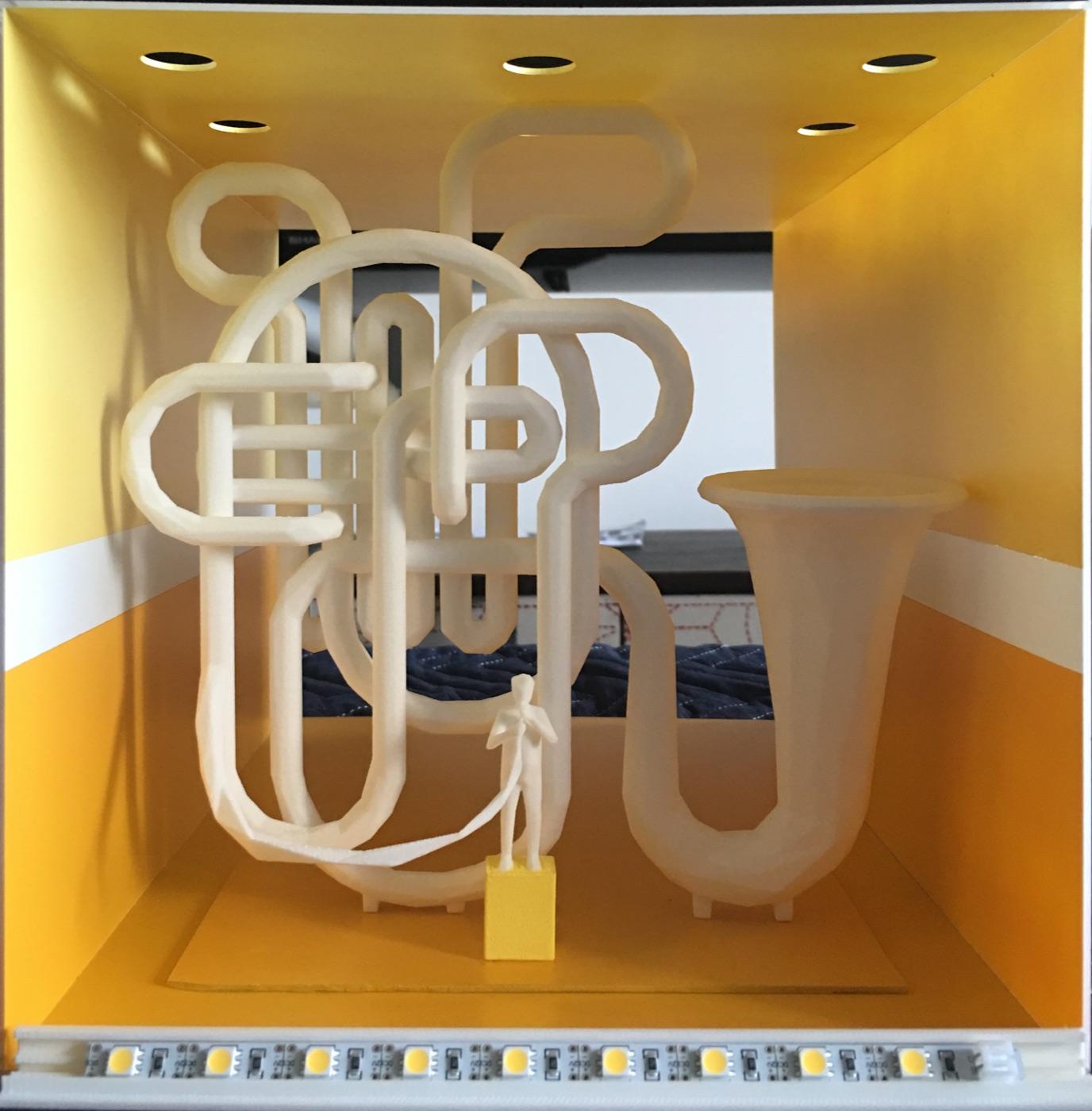 Save The Music horn maquette